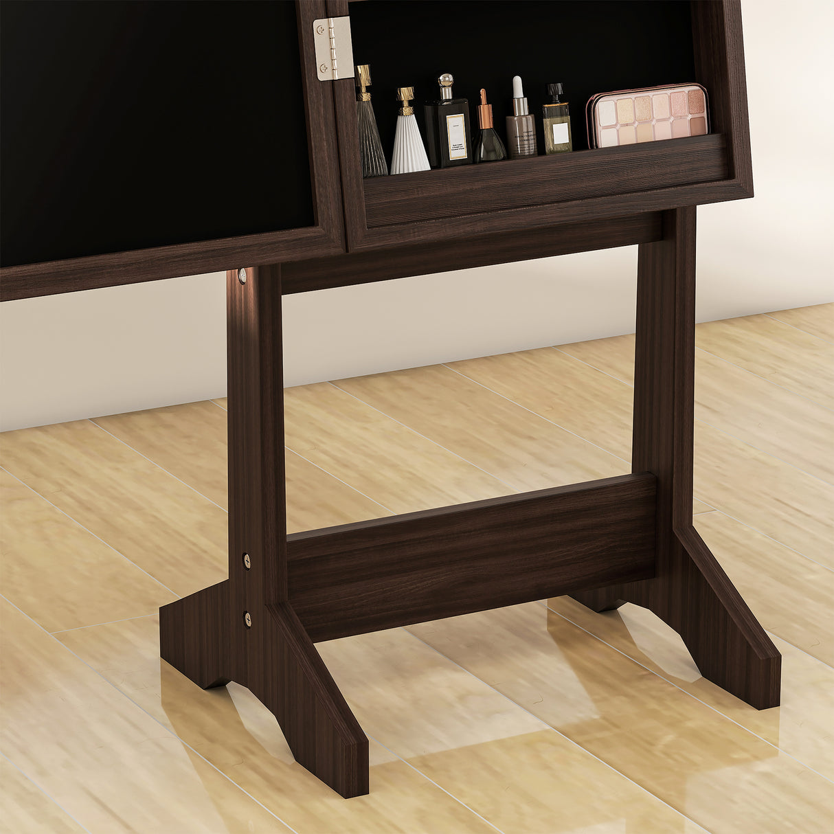 Mirrored Jewellery Storage Cabinet 36cm Wide - Velmora