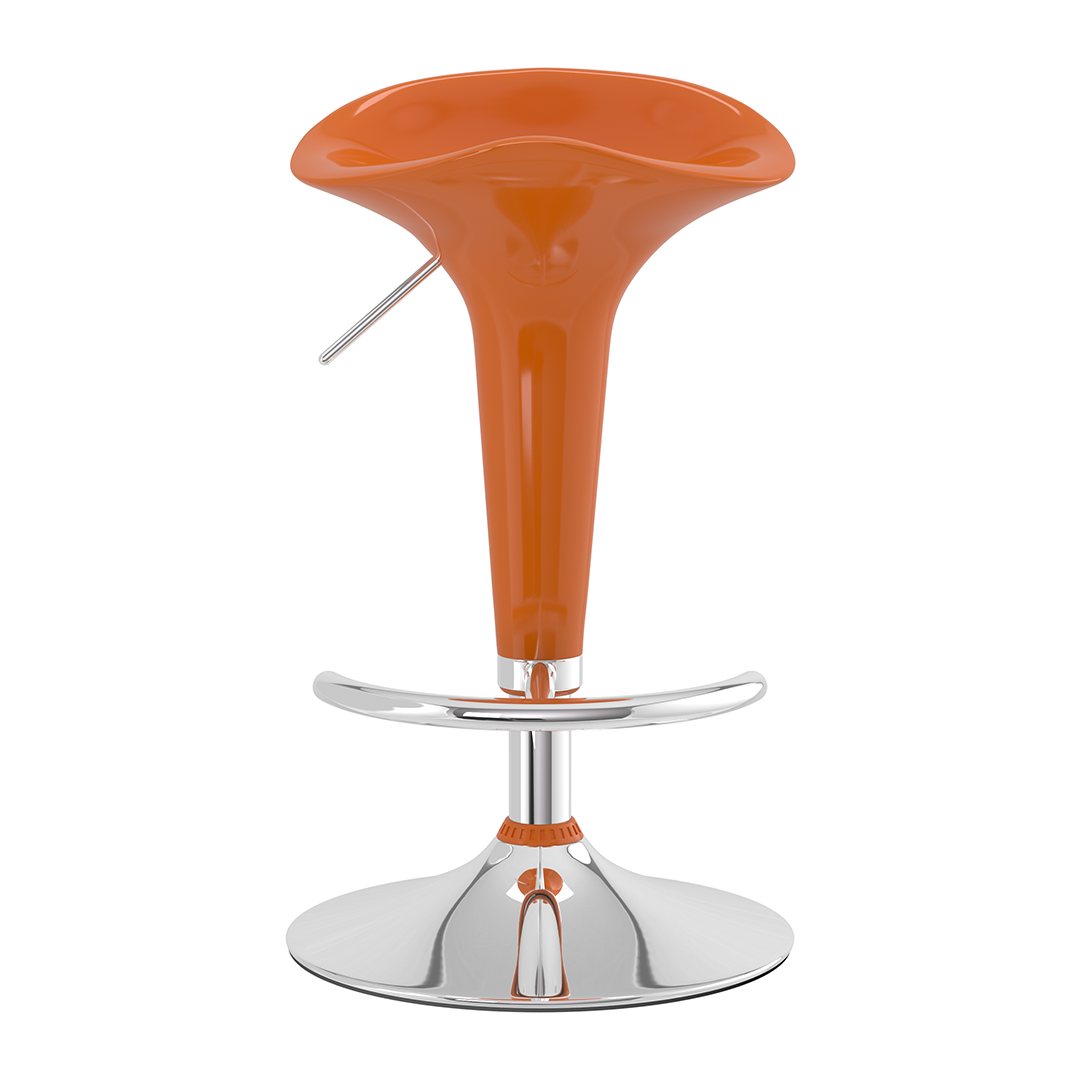 ABS Plastic Bar Stool With Chrome Base - Pentre