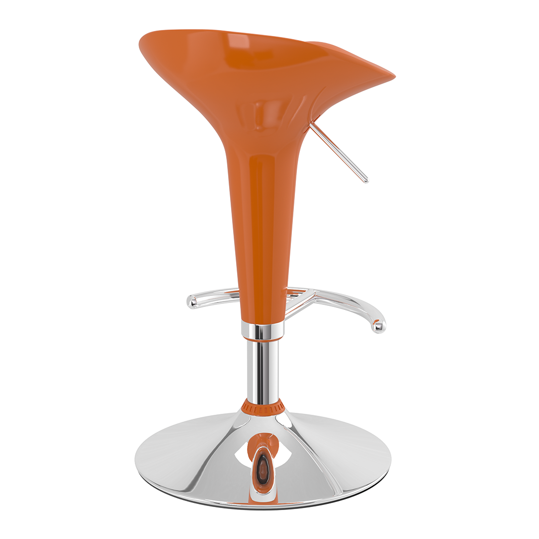 ABS Plastic Bar Stool With Chrome Base - Pentre