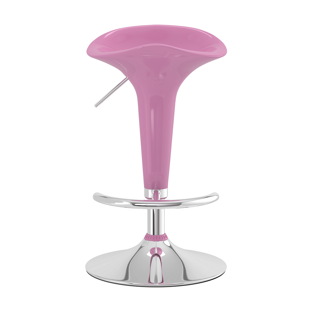 ABS Plastic Bar Stool With Chrome Base - Pentre