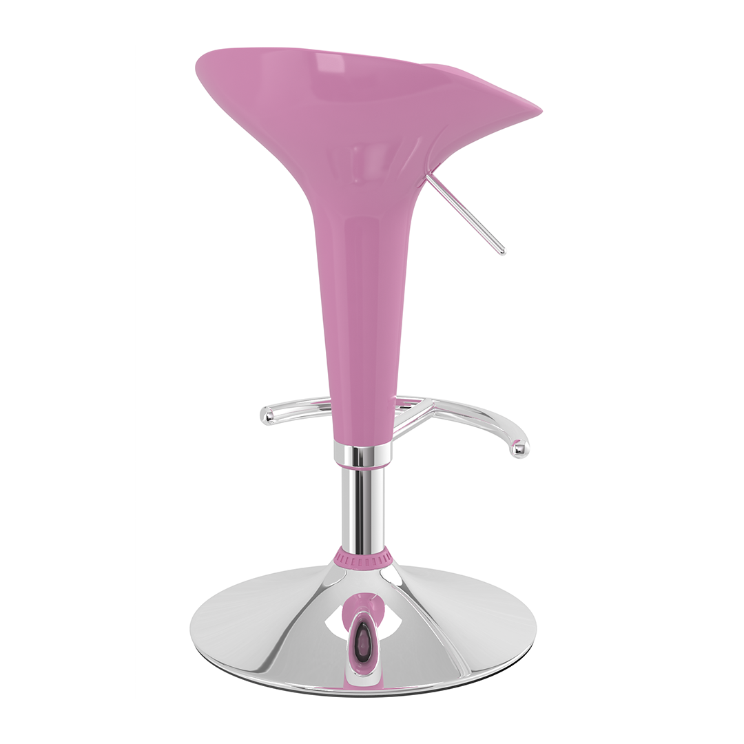 ABS Plastic Bar Stool With Chrome Base - Pentre