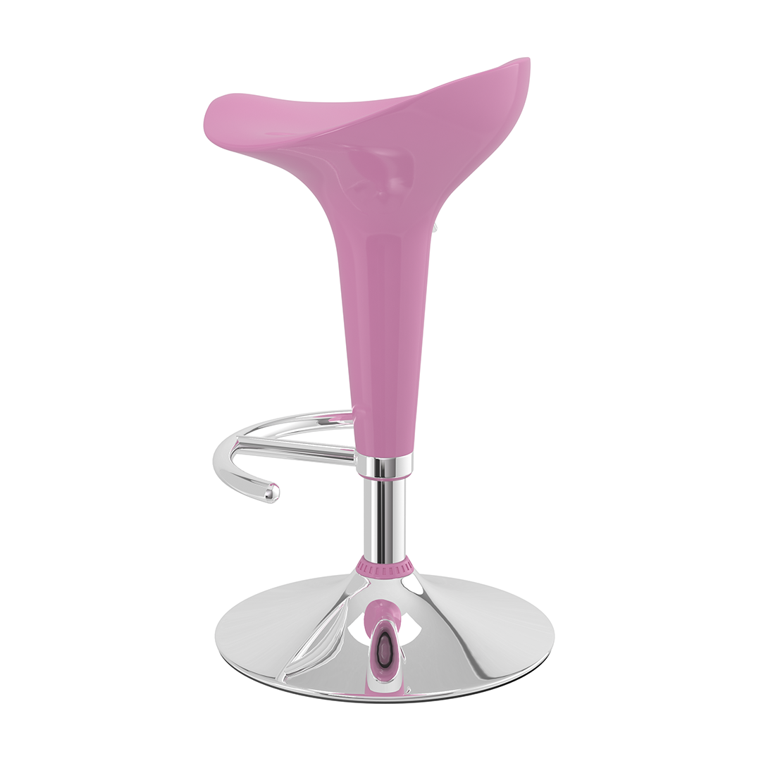 ABS Plastic Bar Stool With Chrome Base - Pentre