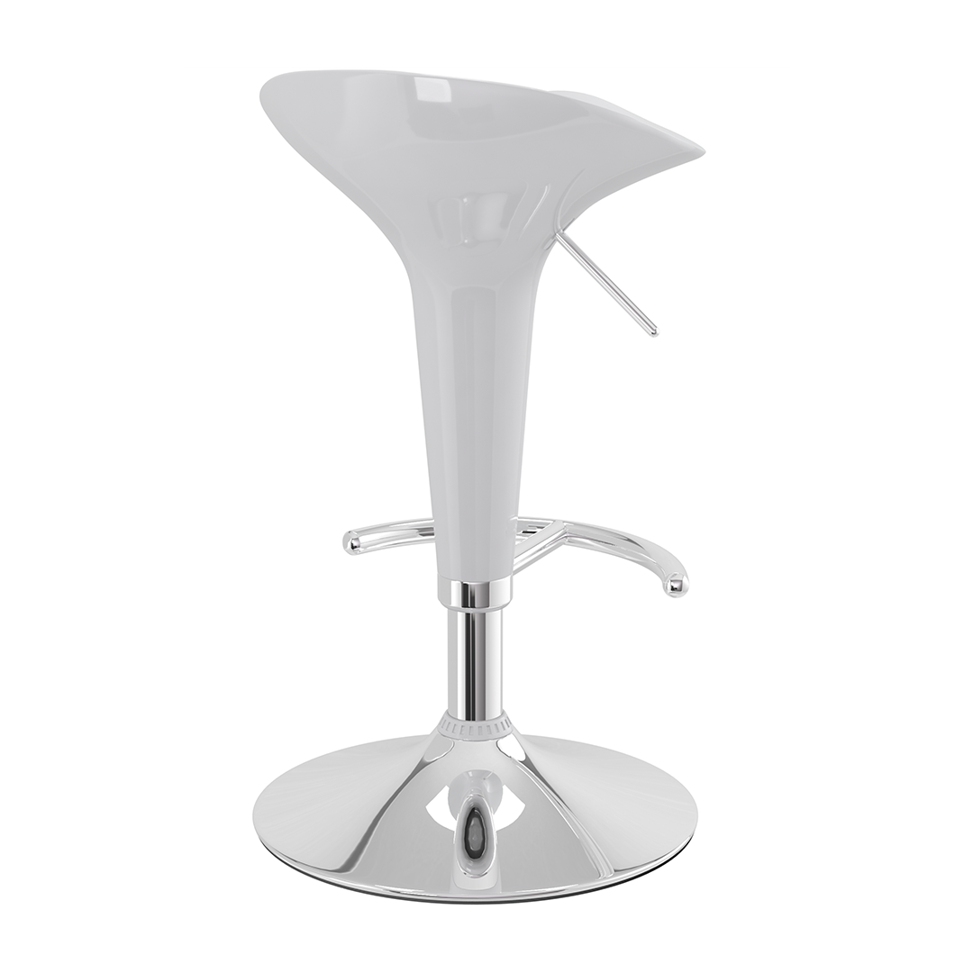 ABS Plastic Bar Stool With Chrome Base - Pentre