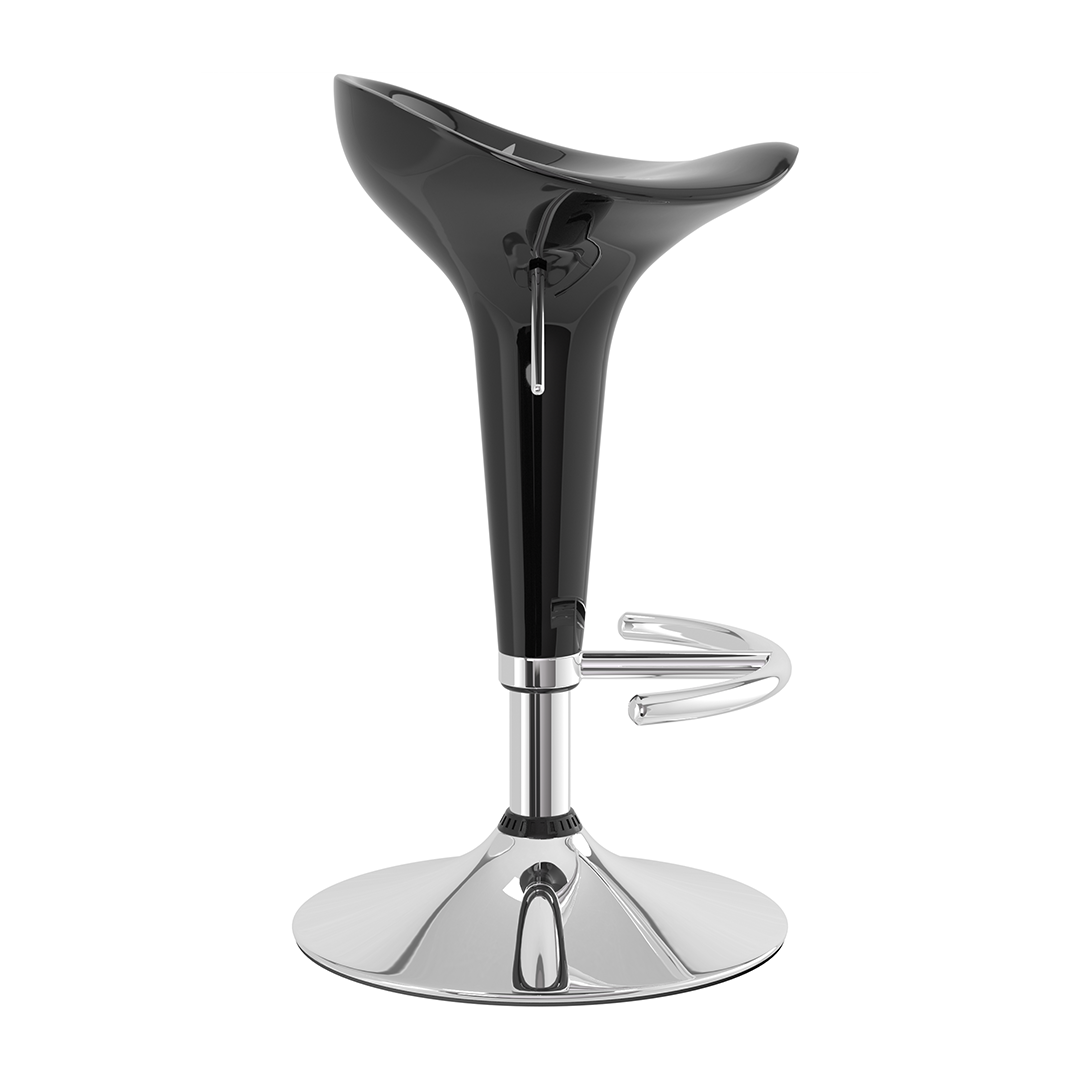ABS Plastic Bar Stool With Chrome Base - Pentre