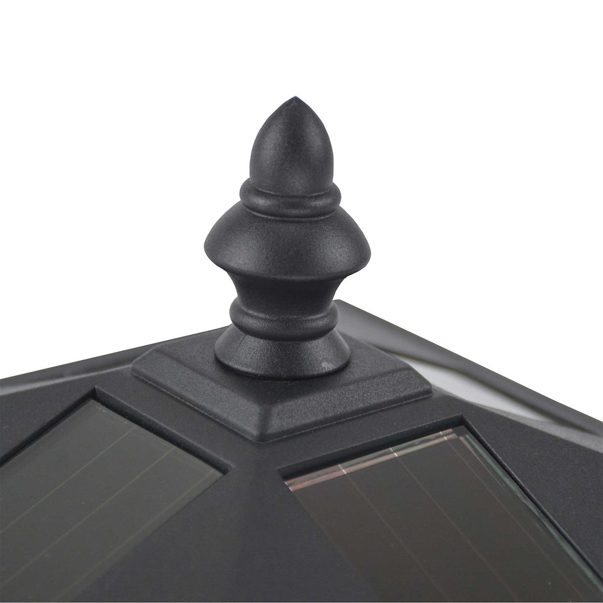 ABS Plastic Sensor Dimmable LED Garden Solar Post Lamp in Set of 2 - Velmora
