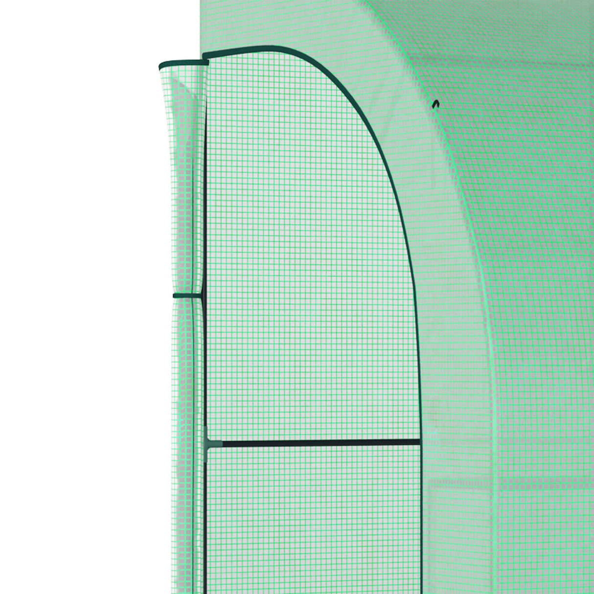Alloy Steel Frame Garden Greenhouse 300cm Wide With Zippered Doors - Velmora