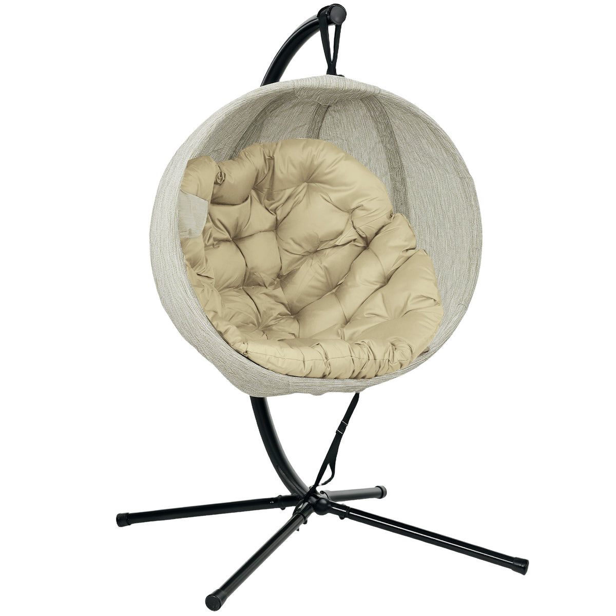 Alloy Steel Hanging Garden Swing Chair for Outdoor and Indoor - Velmora