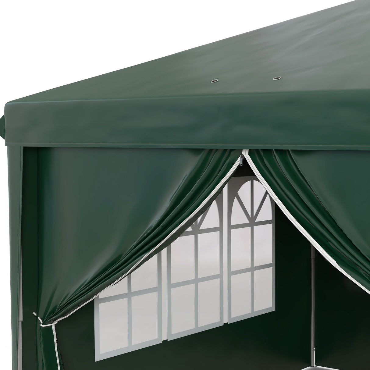Alloy Steel Pop Up Gazebo Canopy 400cm Width x 300cm Depth With Curtain Walls - Velmora