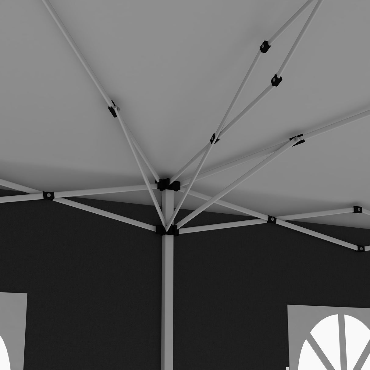 Alloy Steel Pop Up Gazebo Canopy 400cm Width x 300cm Depth With Curtain Walls - Velmora