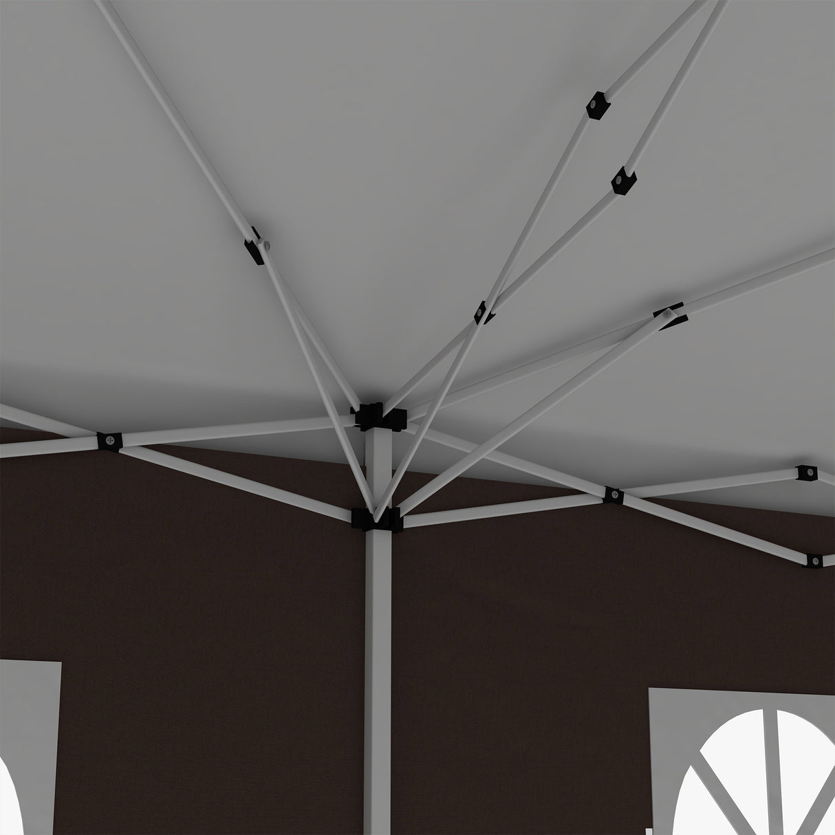 Alloy Steel Pop Up Gazebo Canopy 400cm Width x 300cm Depth With Curtain Walls - Velmora