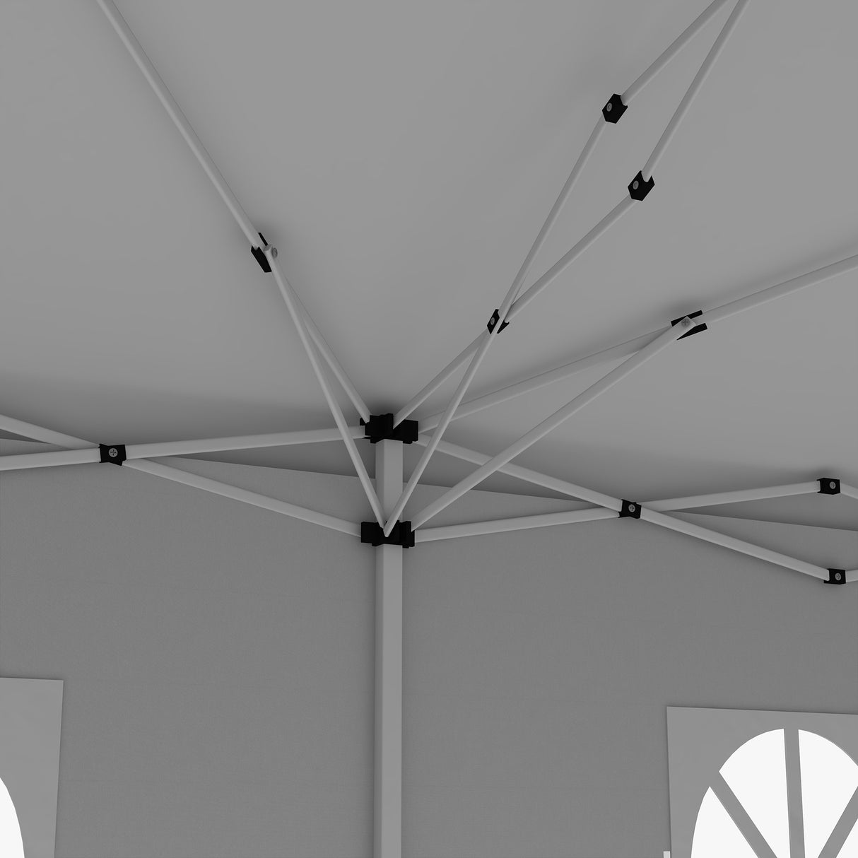 Alloy Steel Pop Up Gazebo Canopy 400cm Width x 300cm Depth With Curtain Walls - Velmora