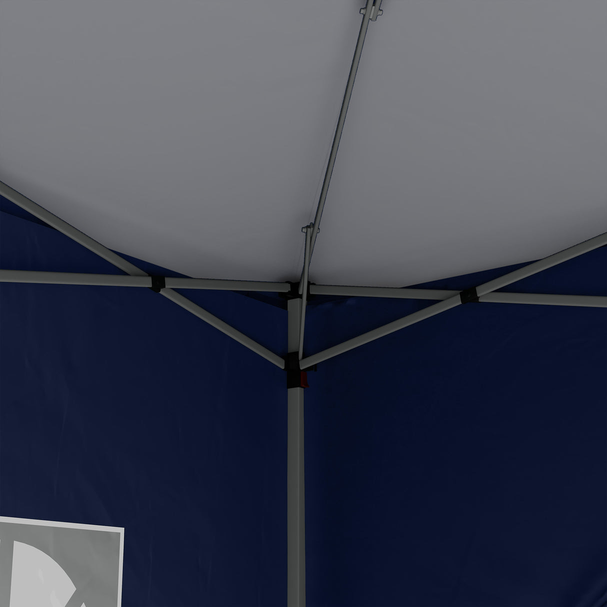 Alloy Steel Pop Up Gazebo With Curtain Walls 295cm Width x 295cm Depth - Velmora