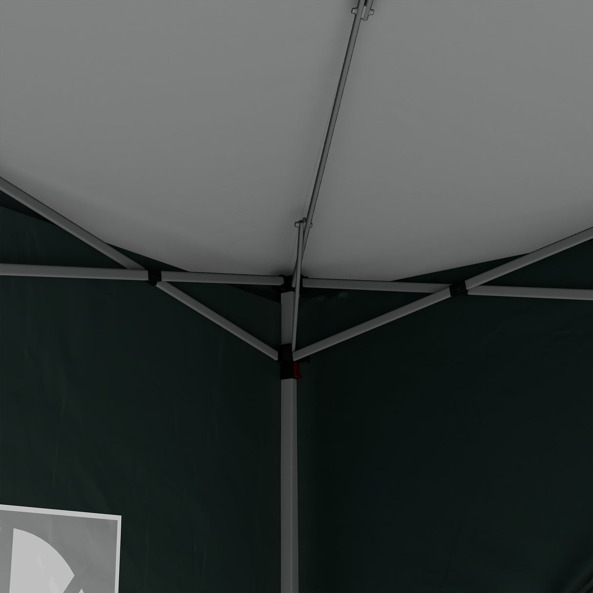 Alloy Steel Pop Up Gazebo With Curtain Walls 295cm Width x 295cm Depth - Velmora