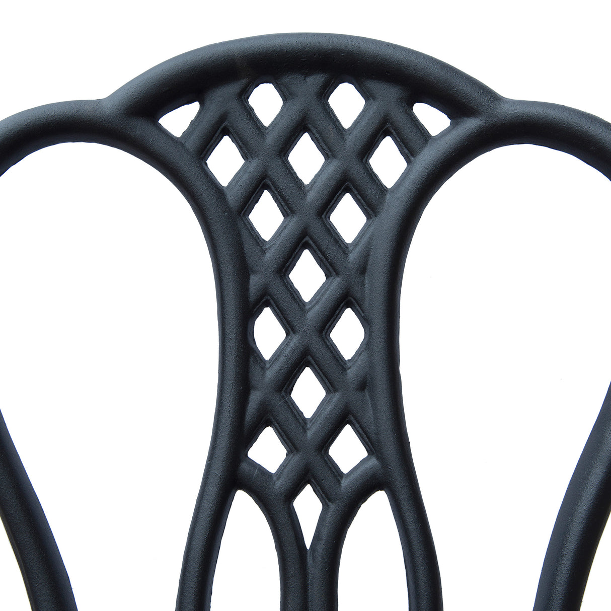 Aluminium 3 Piece Patio Garden Bistro Set in Shabby Chic Style - Velmora