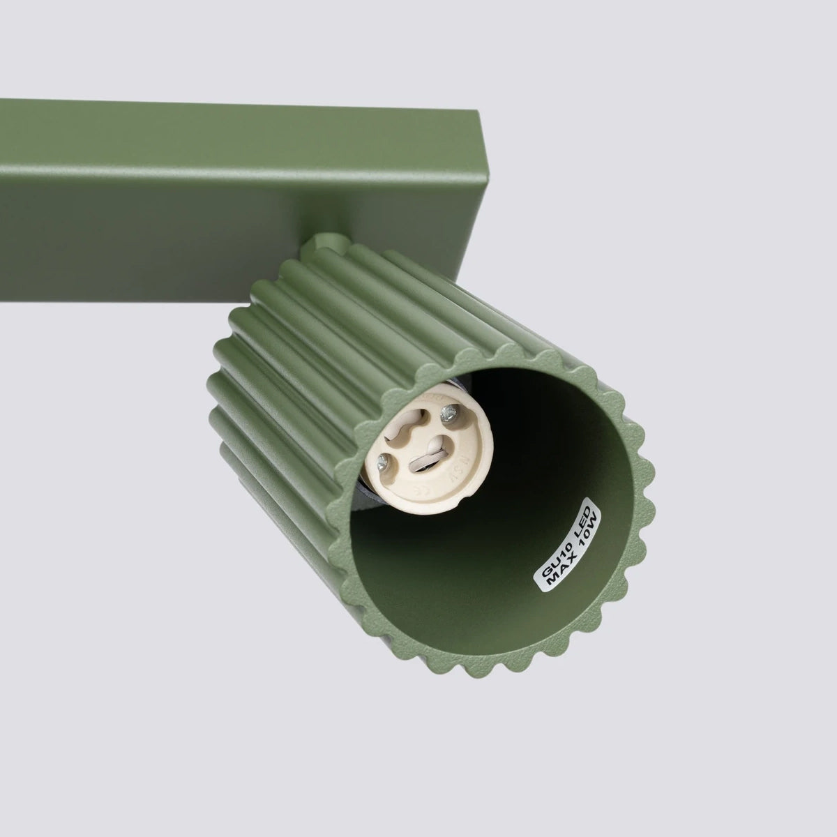 Aluminium Ceiling Light With 2 Karbon Lamps - Deep Space