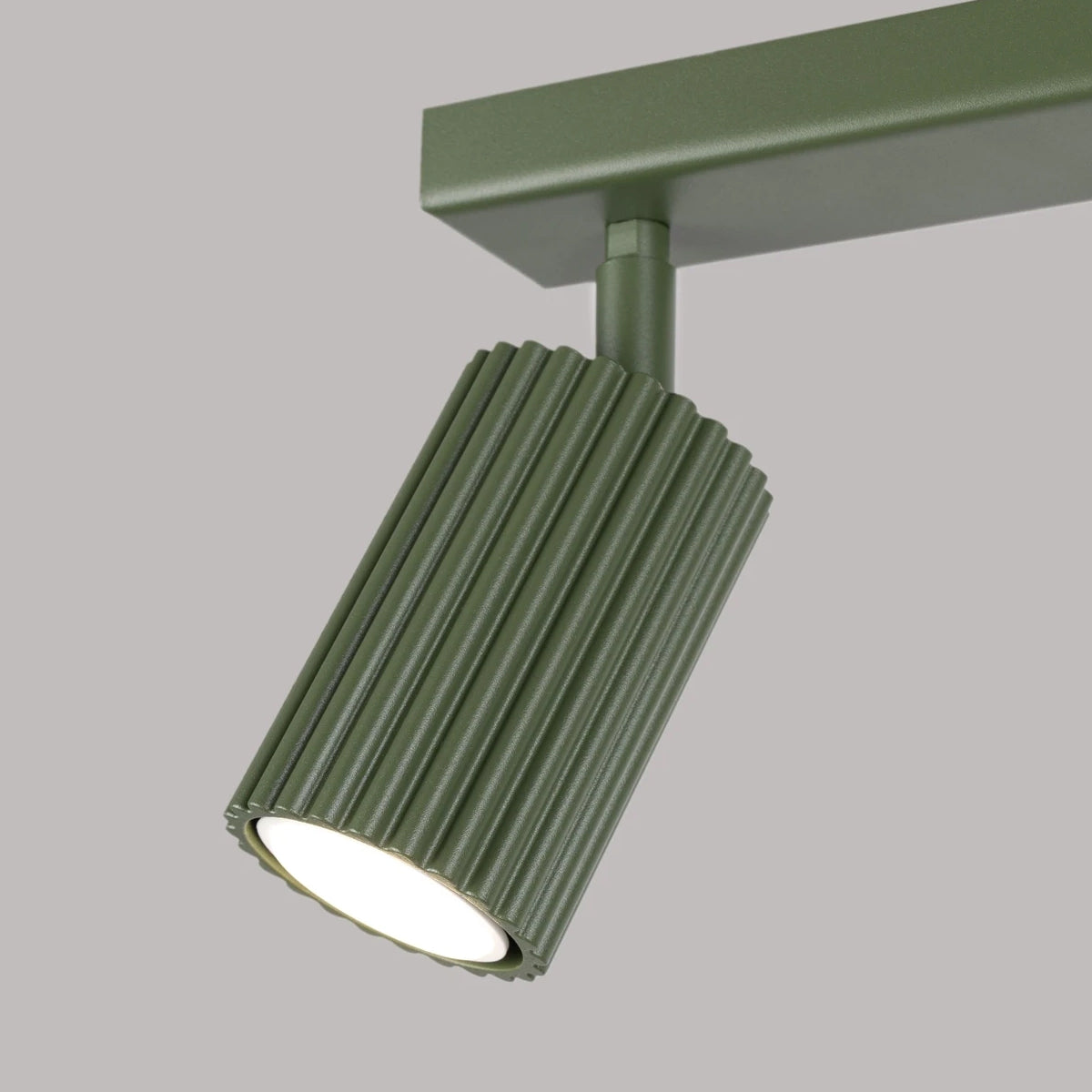 Aluminium Ceiling Light With 2 Karbon Lamps - Deep Space