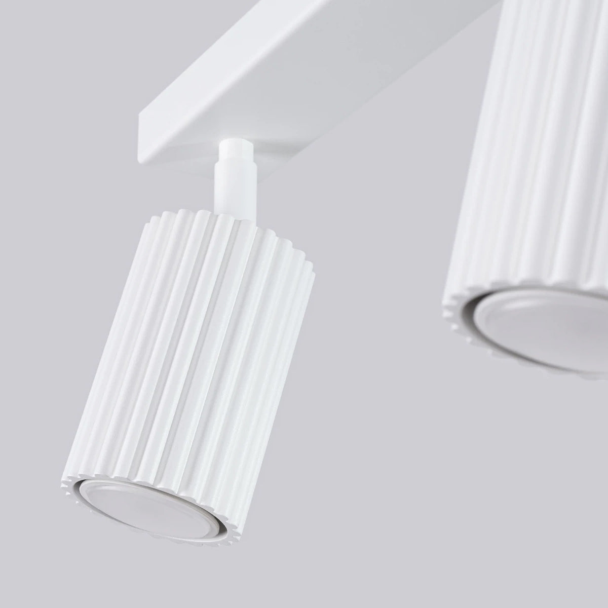 Aluminium Ceiling Light With 3 Karbon Lamps - Deep Space