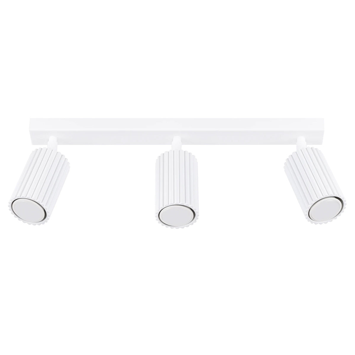 Aluminium Ceiling Light With 3 Karbon Lamps - Deep Space