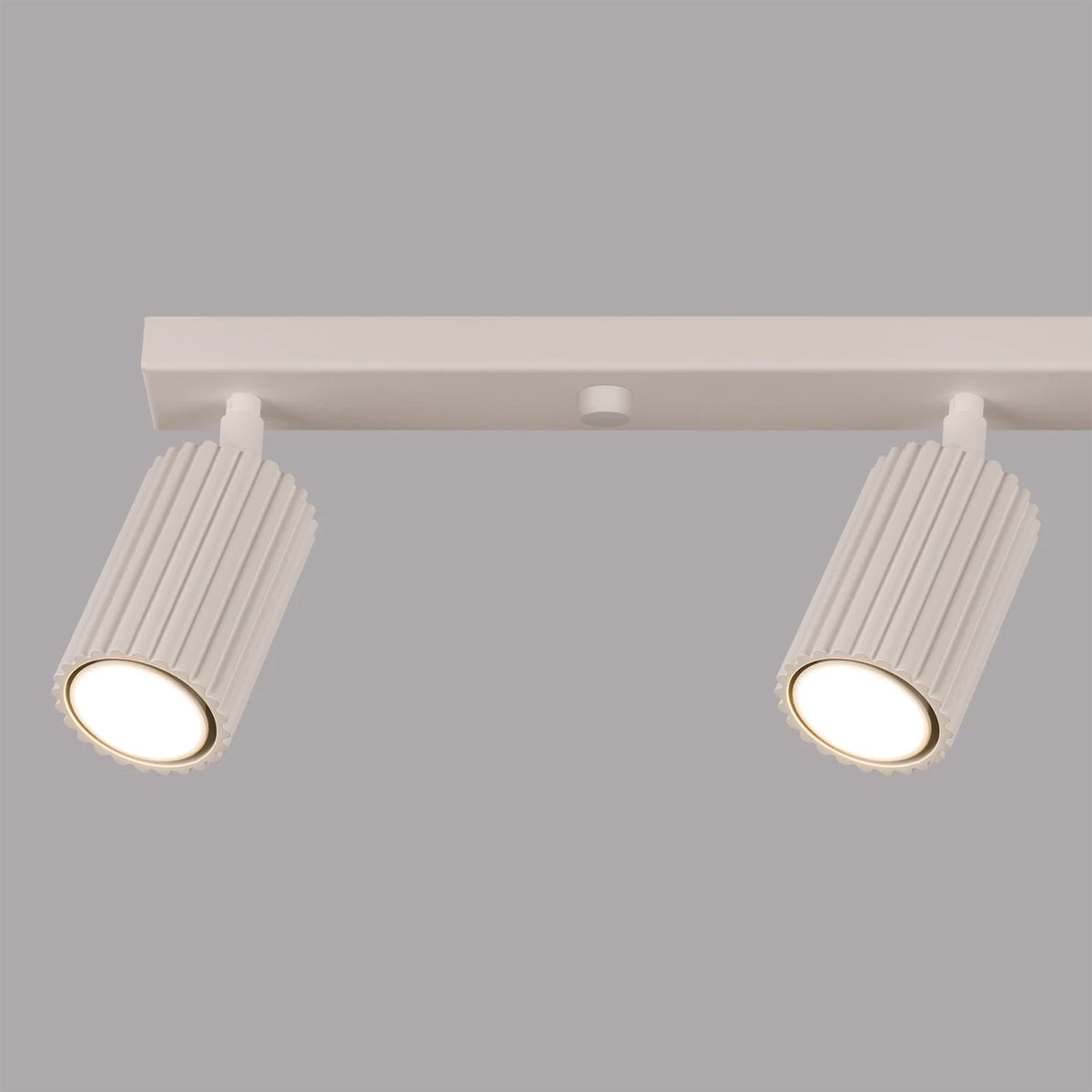 Aluminium Ceiling Light With 4 Karbon Lamps - Deep Space