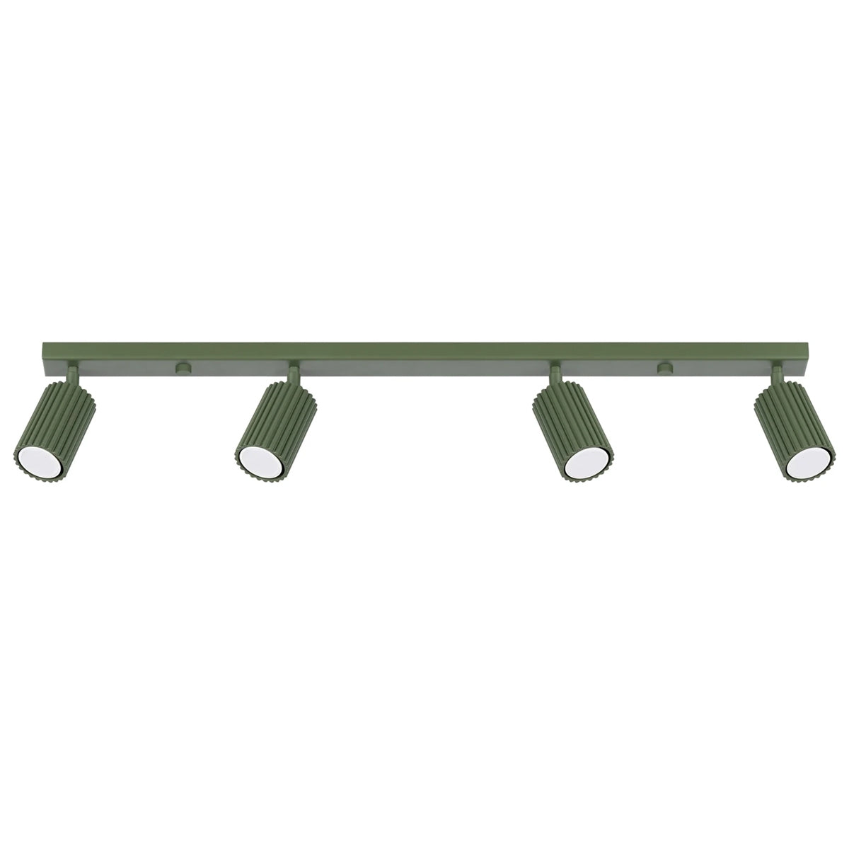 Aluminium Ceiling Light With 4 Karbon Lamps - Deep Space