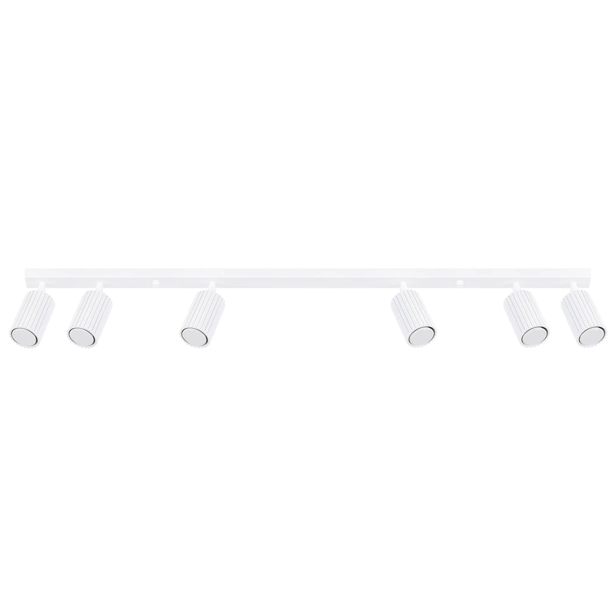 Aluminium Ceiling Light With 6 Karbon Lamps - Deep Space
