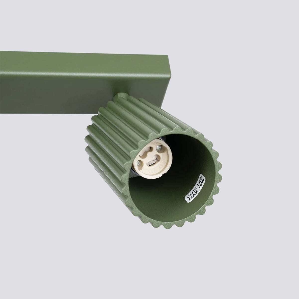 Aluminium Ceiling Light With 6 Karbon Lamps - Deep Space