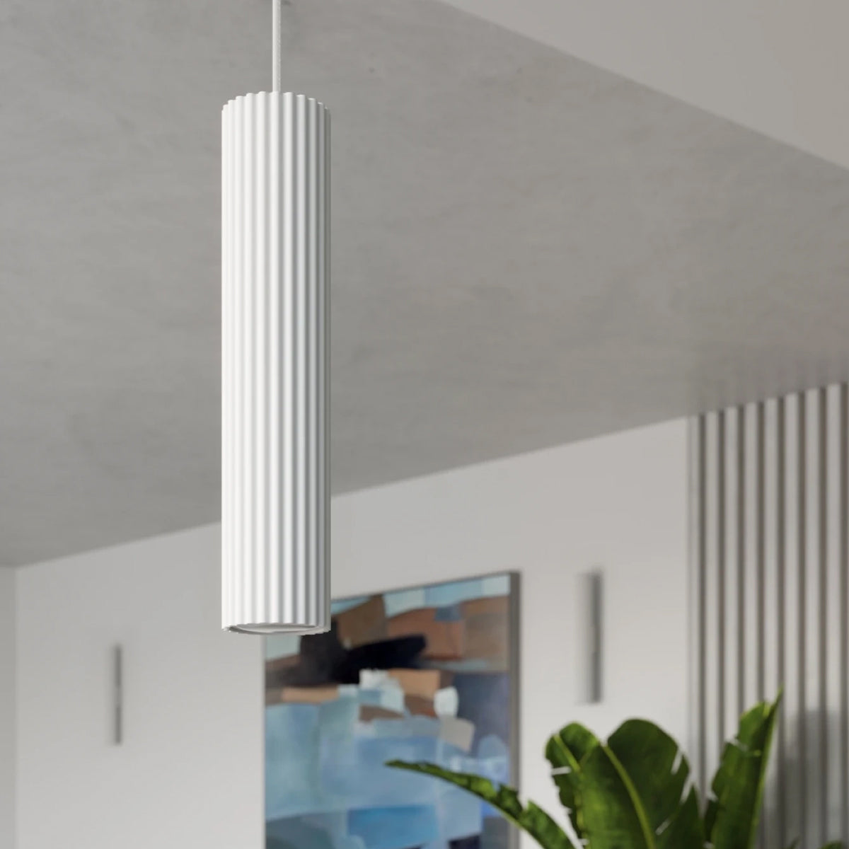 Aluminium Ceiling Light With Karbon Lamp - Deep Space