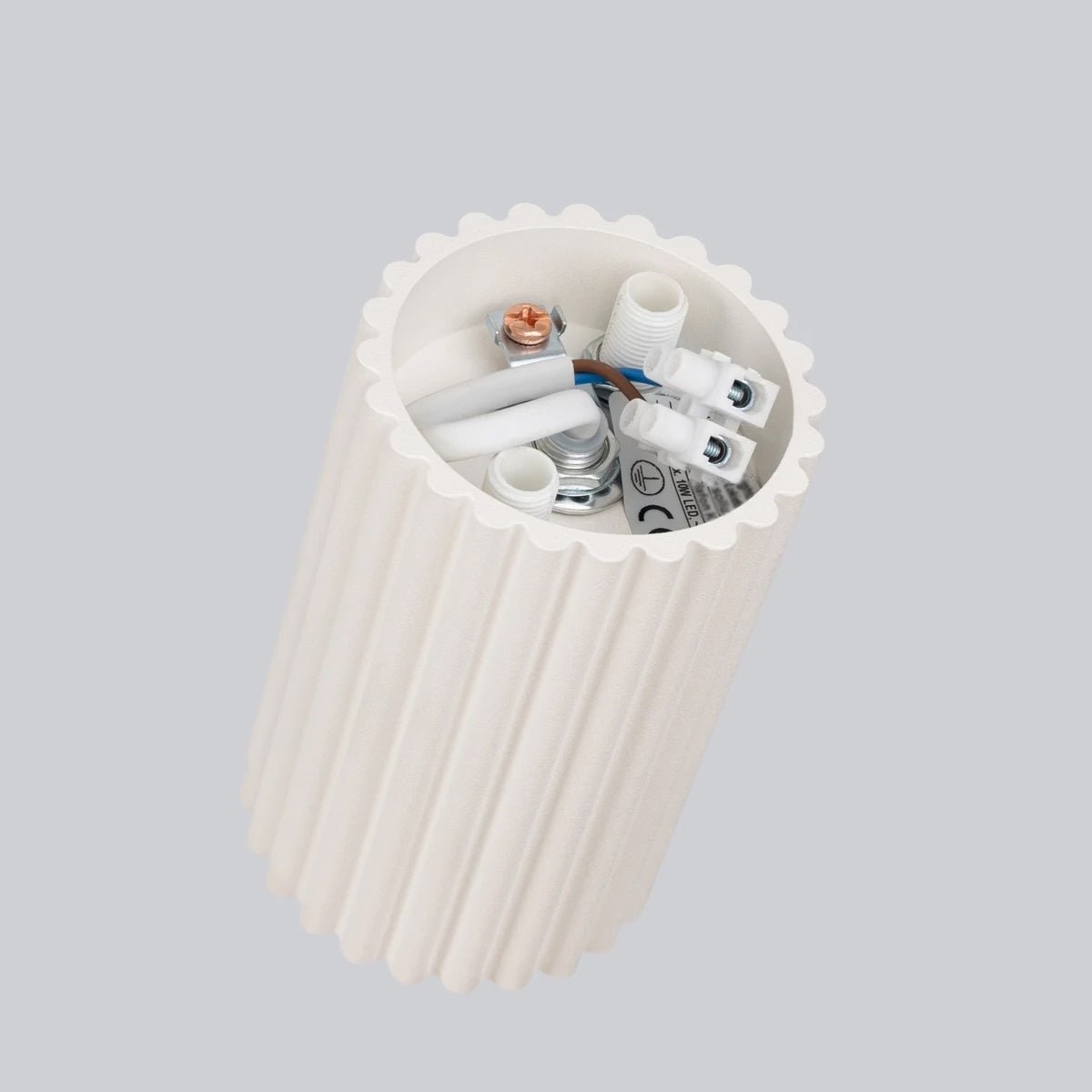 Aluminium Ceiling Light With Karbon Lamp - Deep Space