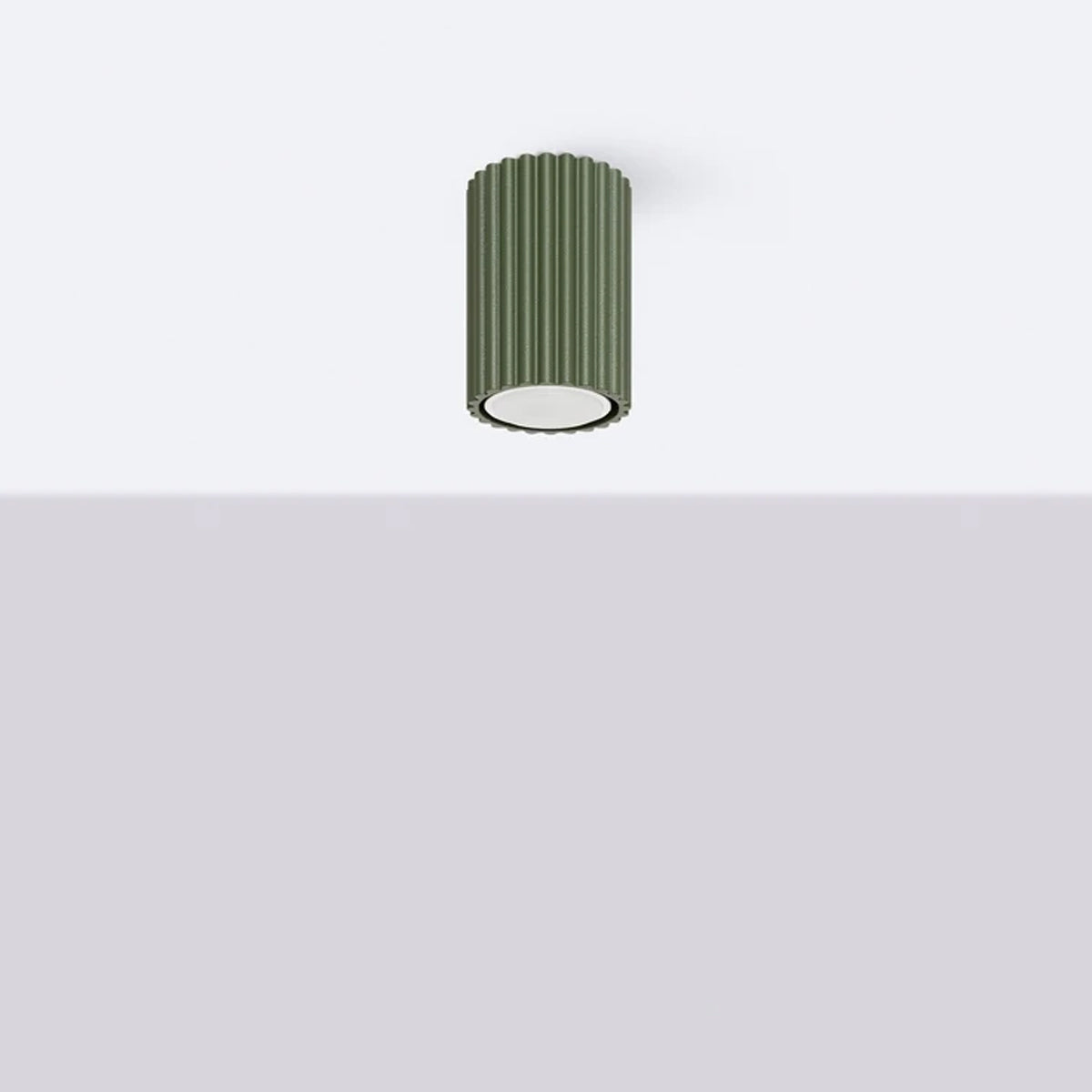 Aluminium Ceiling Light With Karbon Lamp - Deep Space