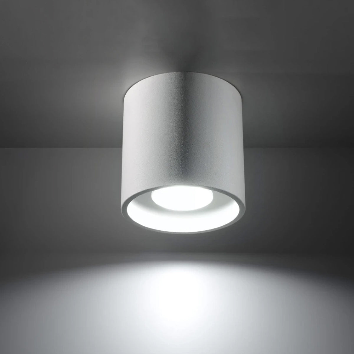 Aluminium Ceiling Light With Orbis Lamp - Deep Space