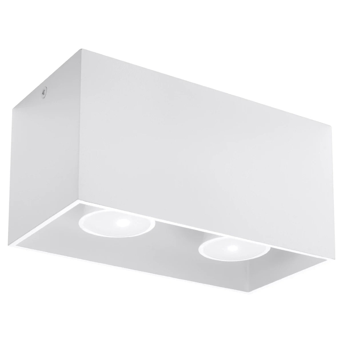 Aluminium Ceiling Light Rectangular With Quad Lamp - Deep Space