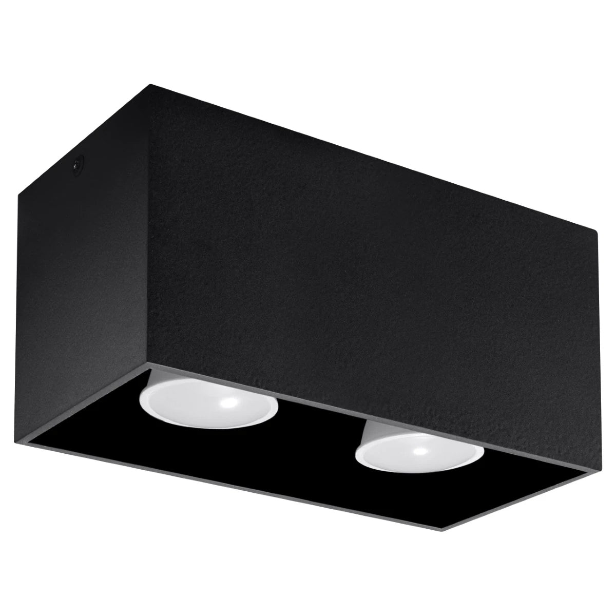 Aluminium Ceiling Light Rectangular With Quad Lamp - Deep Space