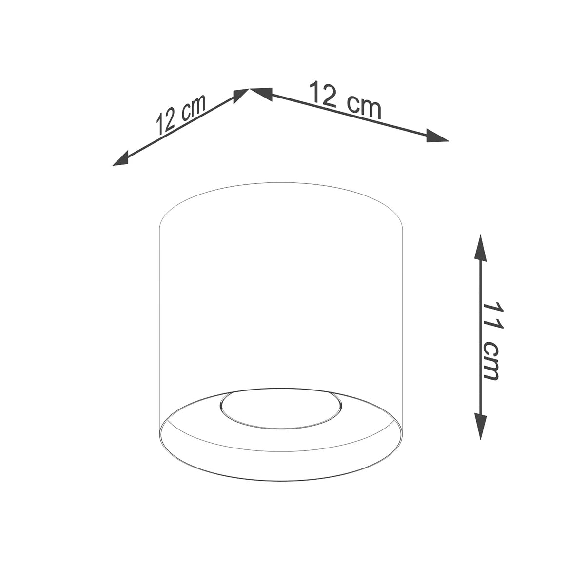 Aluminium Ceiling Light Round With Mika Lamp - Deep Space
