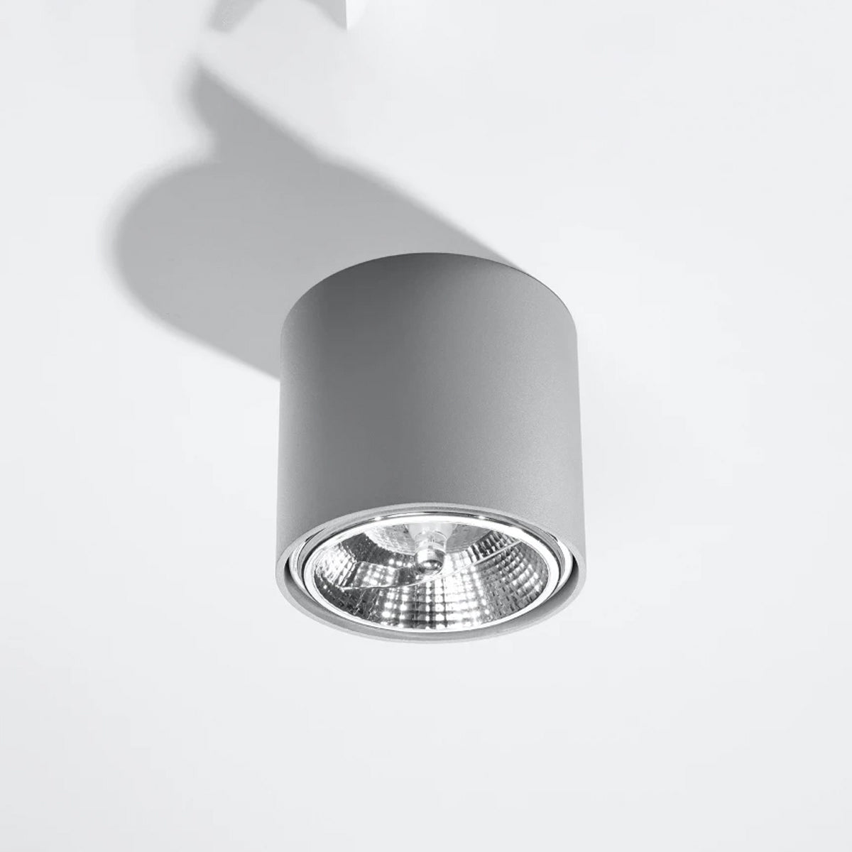 Aluminium Ceiling Light Round With Tiube Lamp - Deep Space