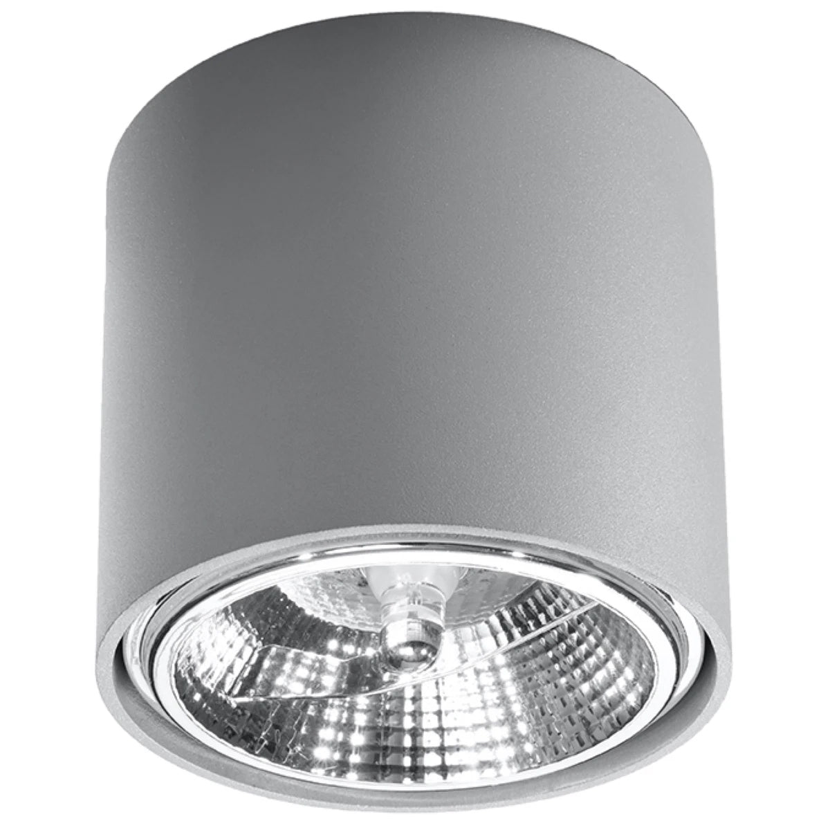 Aluminium Ceiling Light Round With Tiube Lamp - Deep Space
