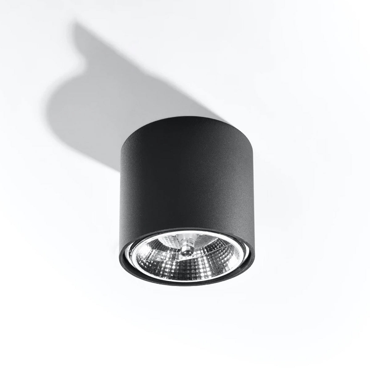 Aluminium Ceiling Light Round With Tiube Lamp - Deep Space