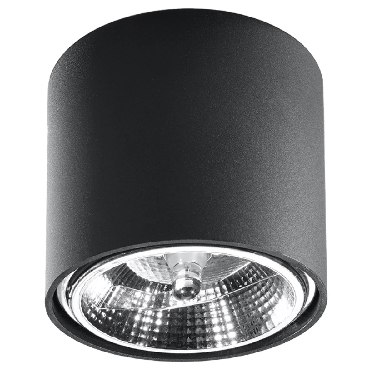 Aluminium Ceiling Light Round With Tiube Lamp - Deep Space