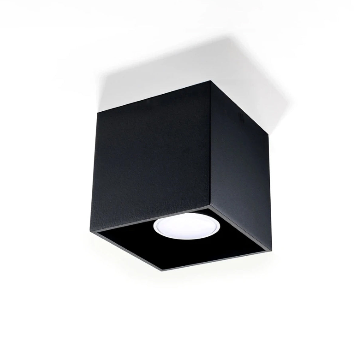 Aluminium Ceiling Light Square With Quad Lamp - Deep Space