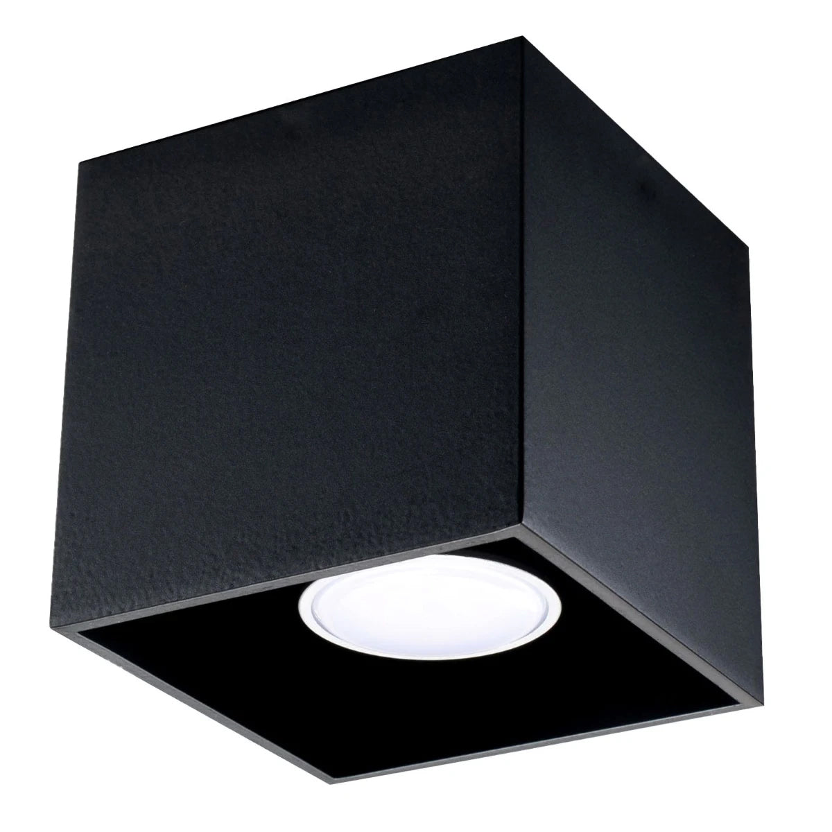 Aluminium Ceiling Light Square With Quad Lamp - Deep Space