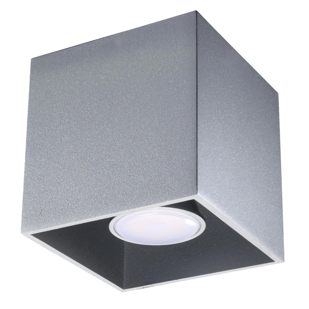 Aluminium Ceiling Light Square With Quad Lamp - Deep Space