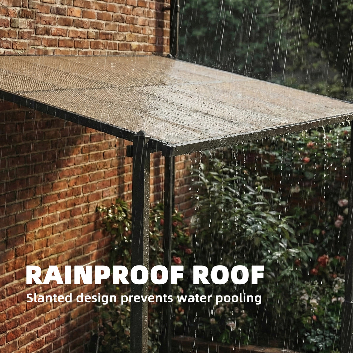Aluminium Hardtop Gazebo Pergola 357cm Width x 296cm Depth - Velmora