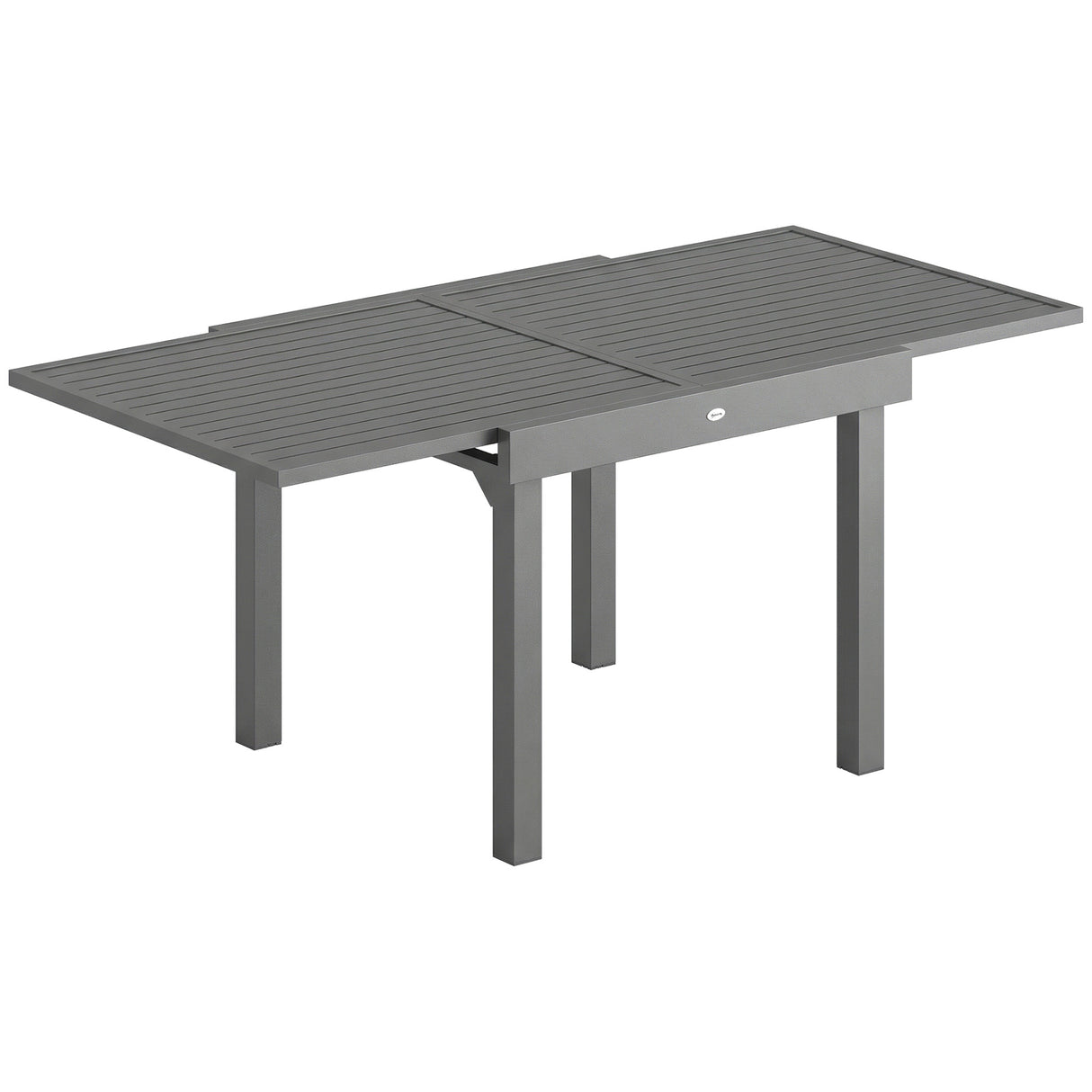 Aluminium Outdoor Garden Extending Dining Table for 4 to 8 People - Velmora