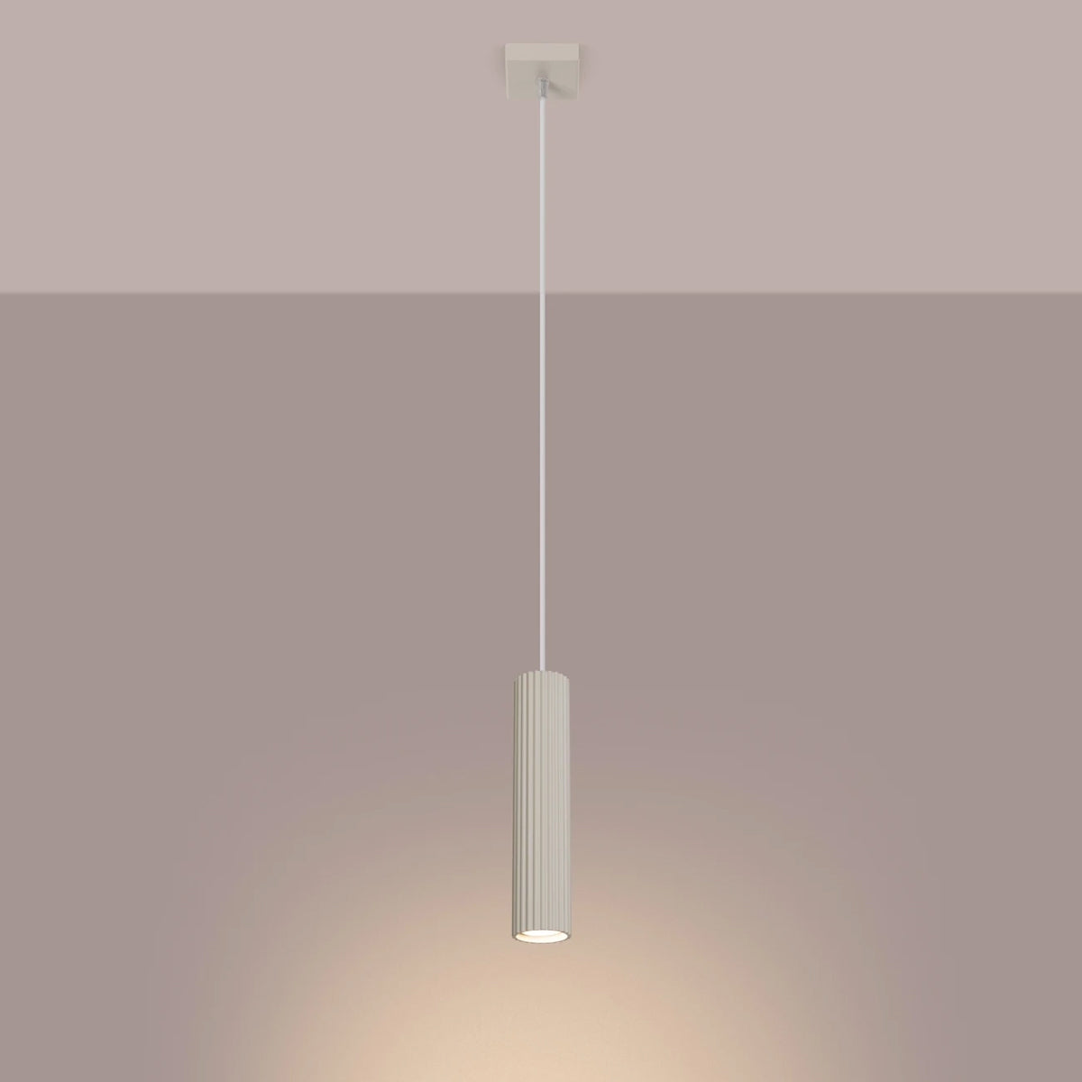 Aluminium Pendant Light With Karbon 1 Lamp - Deep Space
