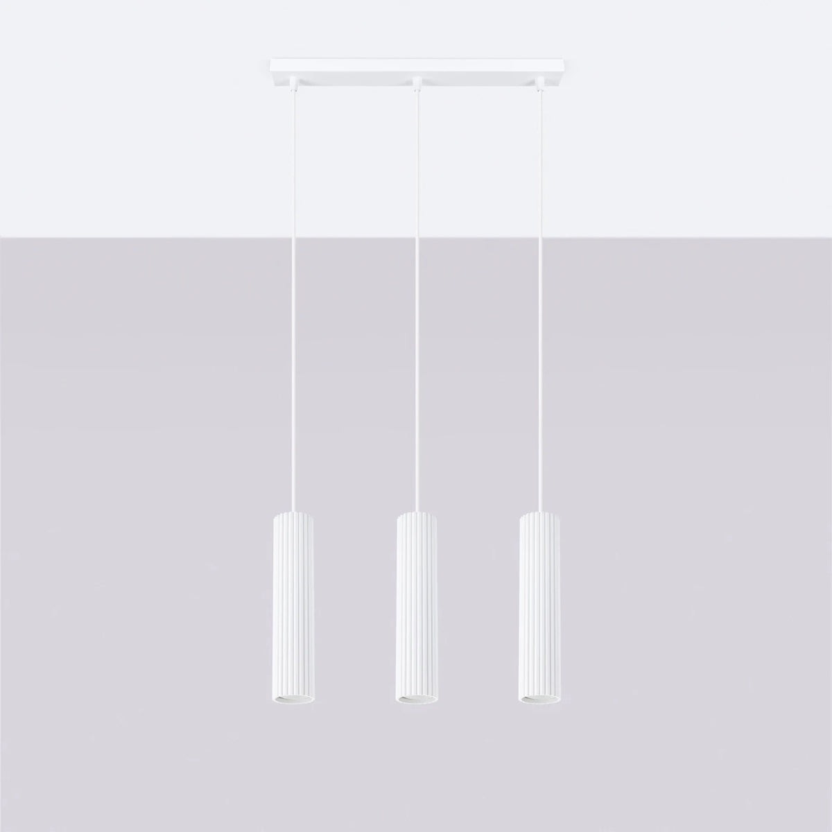 Aluminium Pendant Light With Karbon 3L Lamp - Deep Space