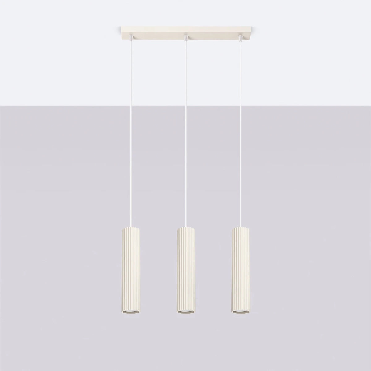 Aluminium Pendant Light With Karbon 3L Lamp - Deep Space