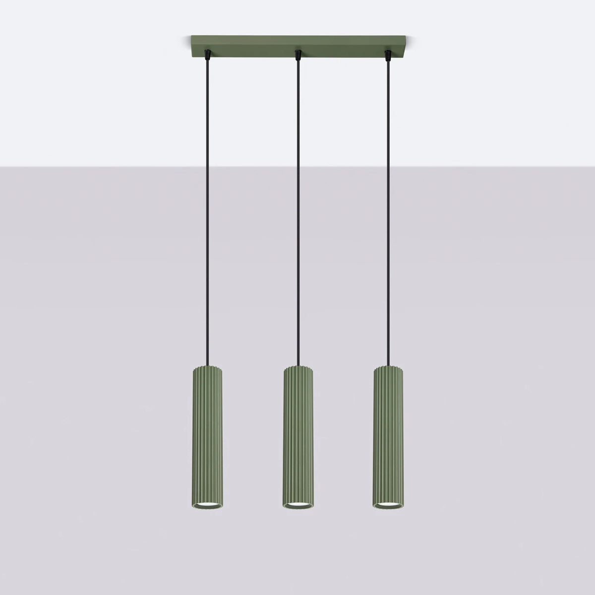 Aluminium Pendant Light With Karbon 3L Lamp - Deep Space