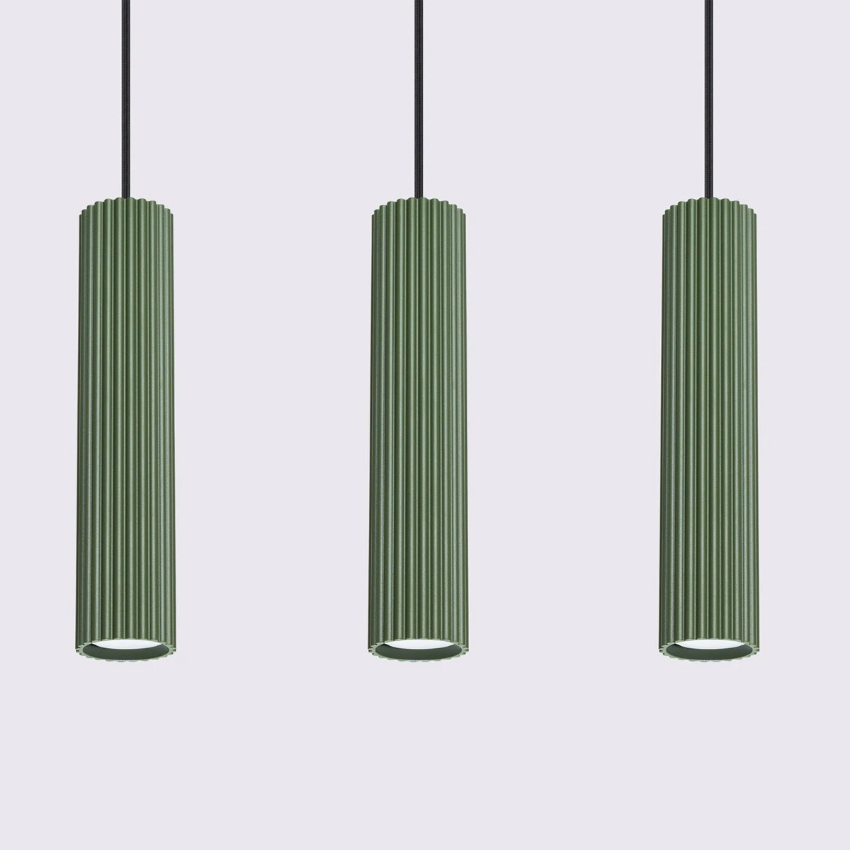 Aluminium Pendant Light With Karbon 3L Lamp - Deep Space