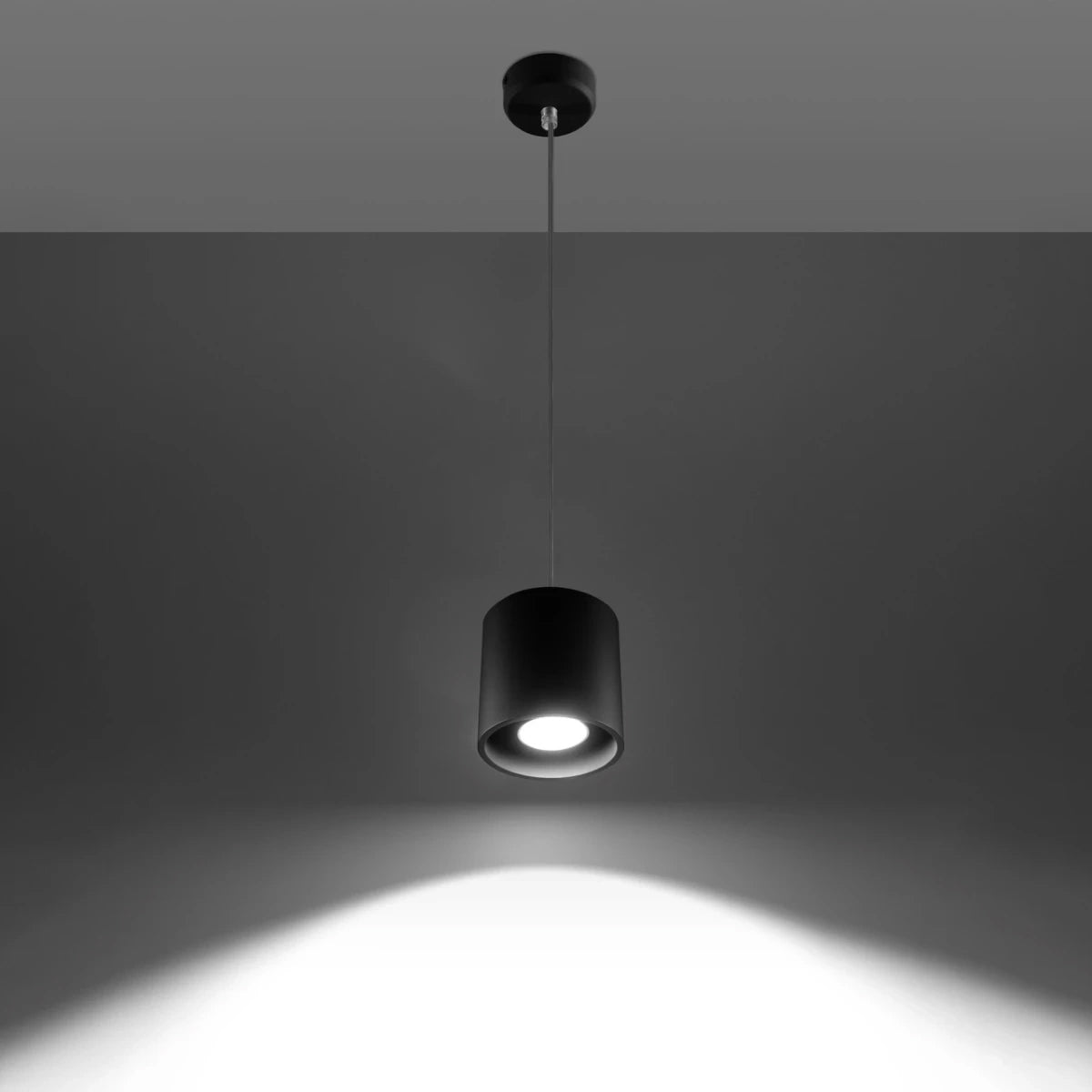 Aluminium Pendant Light With Orbis 1 Lamp - Deep Space