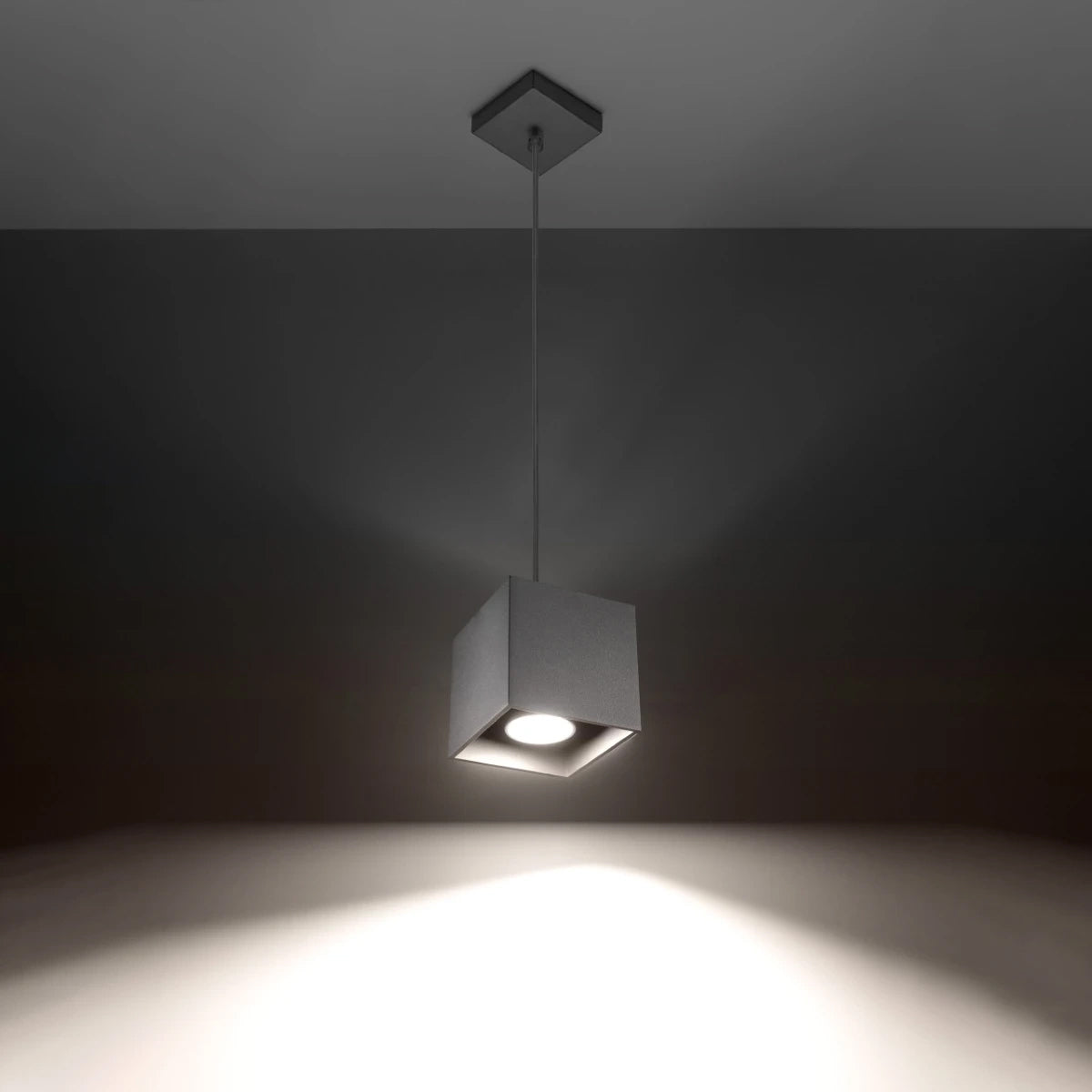 Aluminium Pendant Light With Quad 1 Lamp - Deep Space