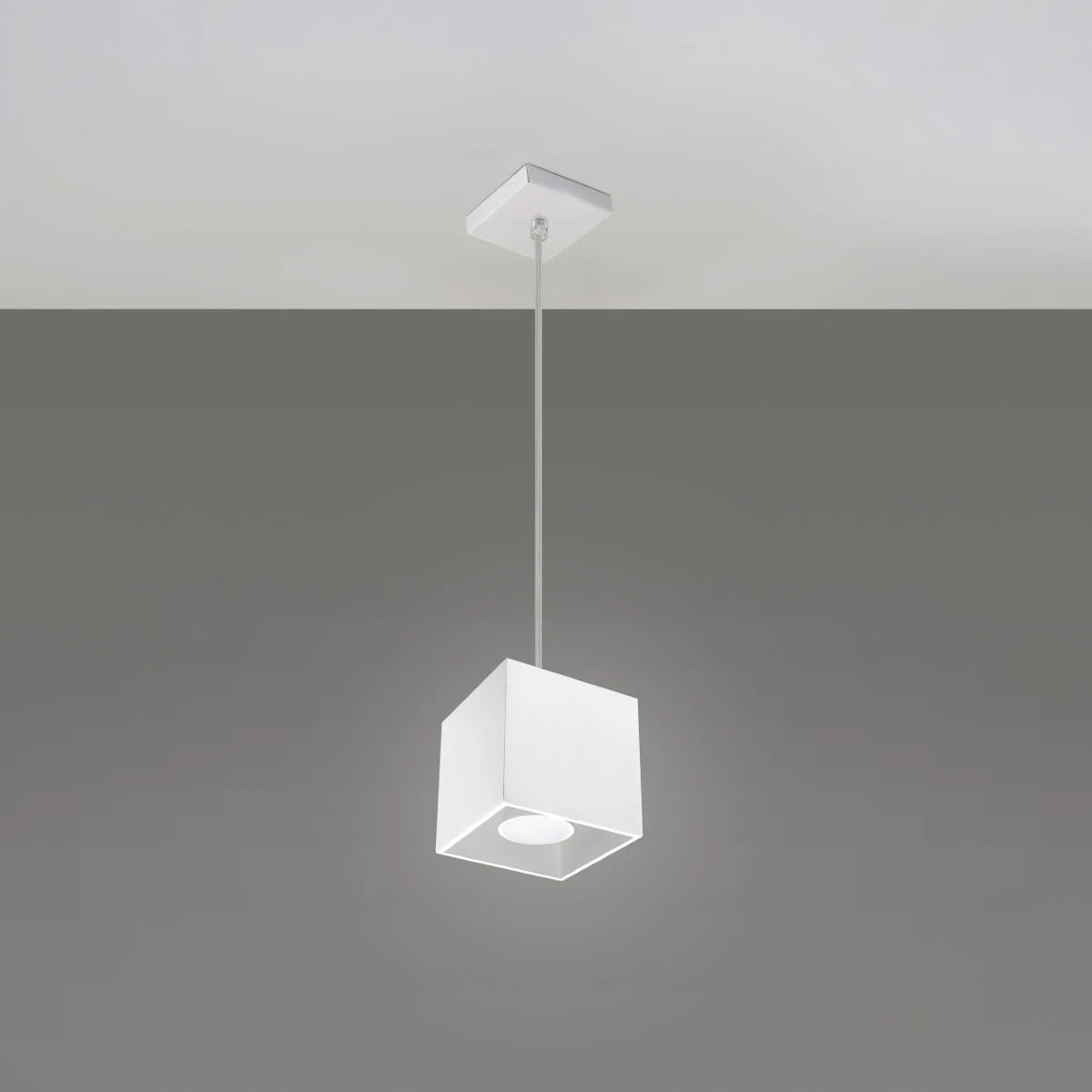 Aluminium Pendant Light With Quad 1 Lamp - Deep Space